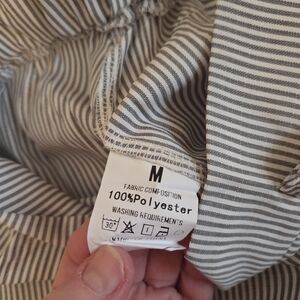 Striped Gray and White Garment